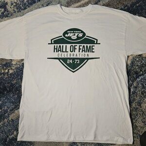 New York Jets Hall of Fame Celebration #24 #73 Revis Klecko White Tee